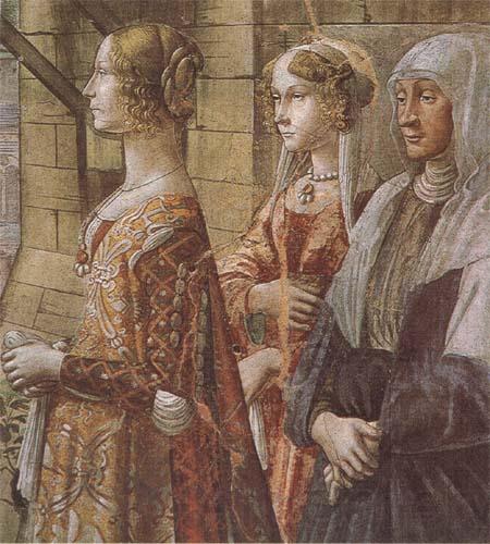 Sandro Botticelli Domenico Ghirlandaio stories of St john the Baptist the Visitation Spain oil painting art